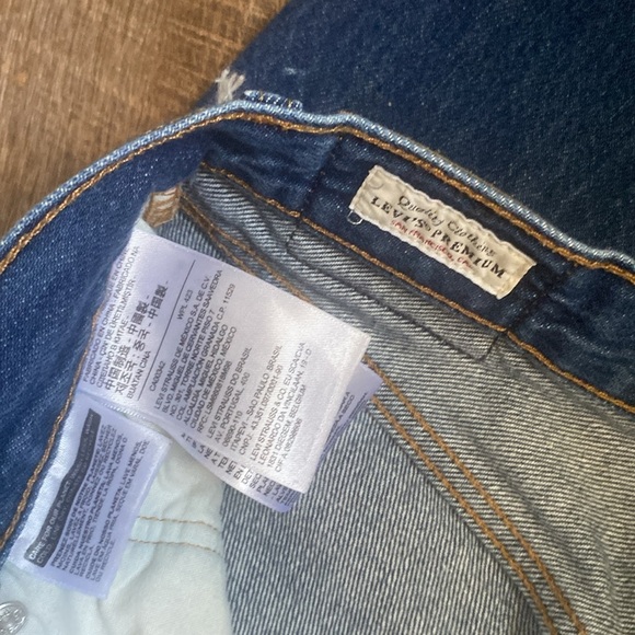 LEVIS PREMIUM 501 STRAIGHT LEG SIZE W 27xL 30 High Waisted Button Fly - Picture 13 of 15